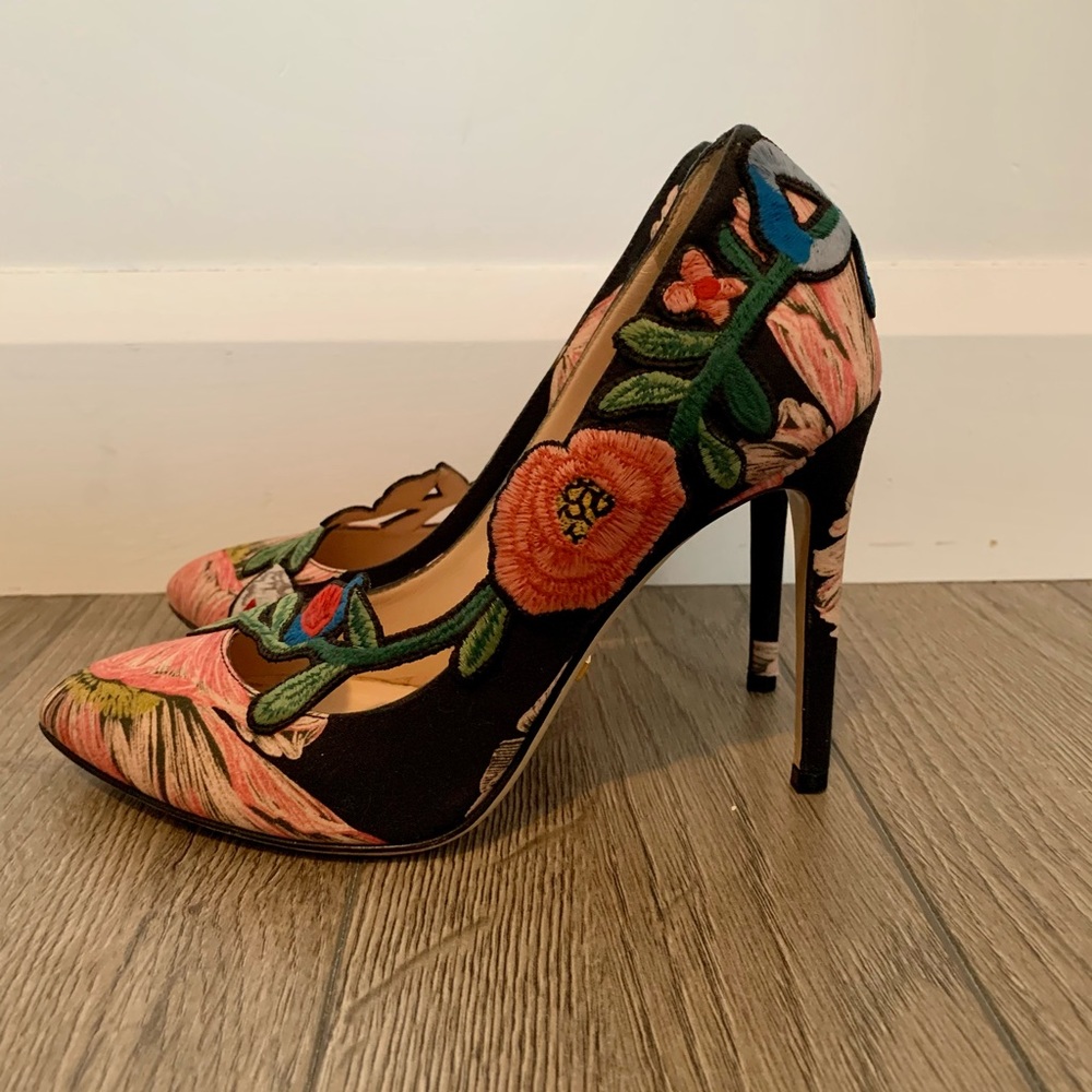 🔴SOLD🔴 Gucci Ophelia embroidered pump 100mm size 36 - Picture 3 of 8